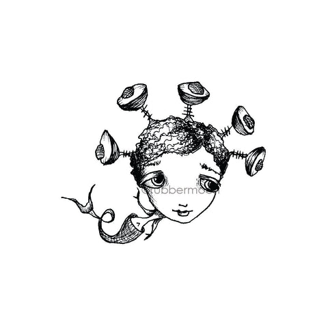 Sunny Carvalho | SC7493H - Mer-ocado - Rubber Art Stamp