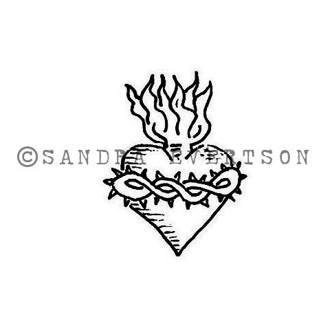 Sandra Evertson | SE6009C - Sacre Coeur - Rubber Art Stamp