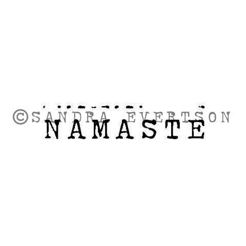 Sandra Evertson | SE6033B - Namaste - Rubber Art Stamp