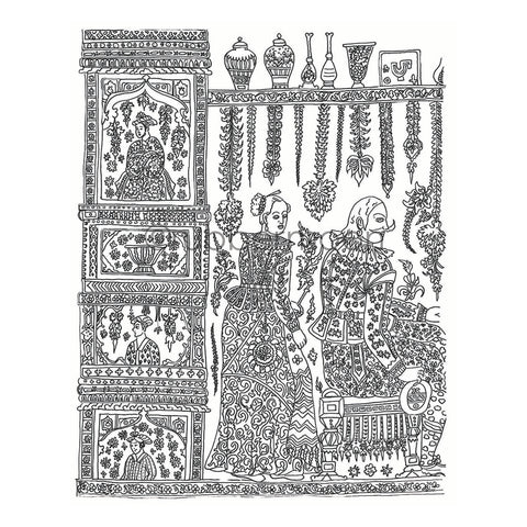 Sandra Evertson | SE7259M - Bohemian Scene 2 - Rubber Art Stamp