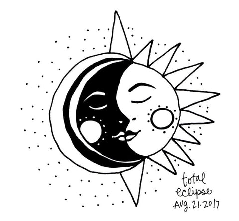 Kae Pea | LTDE03 - Eclipse 2017 - Rubber Art Stamp