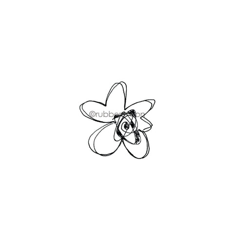 Elizabeth St. Hilaire | ES7624D - Cosmic Clematis - Rubber Art Stamp