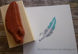 Kae Pea | KP5081D - Feather - Rubber Art Stamp