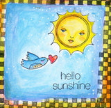 Kae Pea | KP5007C - Spread the Love (right-facing) - Rubber Art Stamp