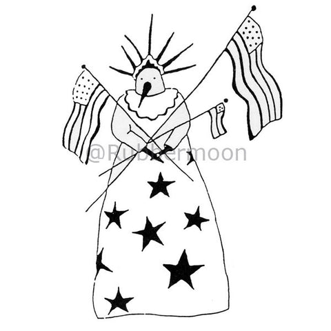 3 flags for ms. liberty