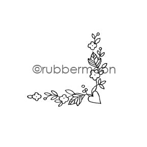 Jone Hallmark | JH7528D - Love in Your Corner - Rubber Art Stamp