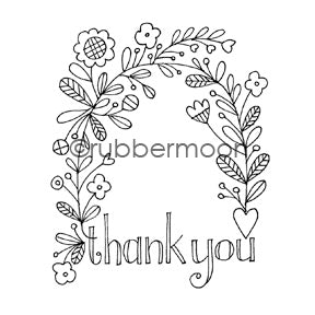 Jone Hallmark | JH7548J - Thank You Arbor - Rubber Art Stamp