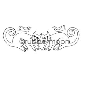 Jone Hallmark | JH7549H - Feline Fine - Rubber Art Stamp