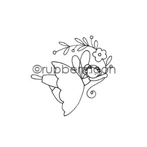 Jone Hallmark | JH7552F - Corner Cutie - Rubber Art Stamp