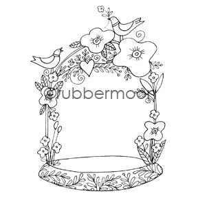 Jone Hallmark | JH7555I - Garden Cloche - Rubber Art Stamp