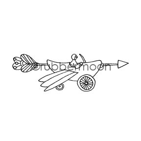 Jone Hallmark | JH7564G - Arrow-Dynamic - Rubber Art Stamp
