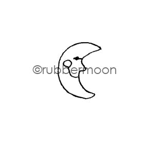 Jone Hallmark | JH7565B - Happy Moon - Rubber Art Stamp