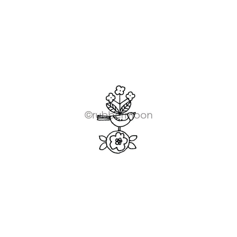 Jone Hallmark | JH7639C - Bird Bit - Rubber Art Stamp