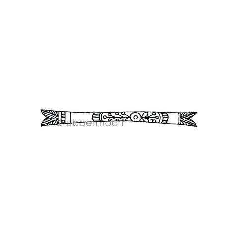 Jone Hallmark | JH7649F - Blooming Banner - Rubber Art Stamp
