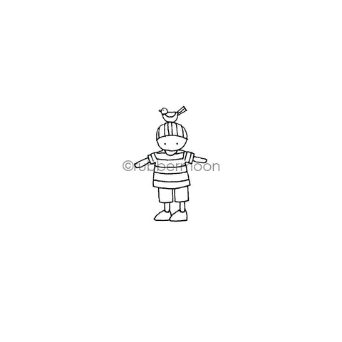 Jone Hallmark | JH7654E- Birdie Boy - Rubber Art Stamp