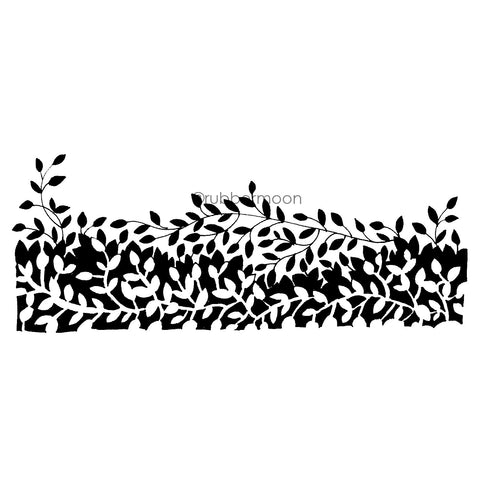 Jone Hallmark | JH7664L - Folksy Forest Border - Rubber Art Stamp