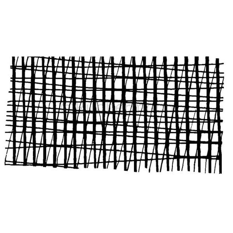 mesh mixed media art stamp