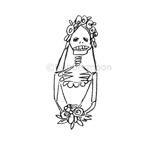 Kae Pea | KP5304G - Catrina - Rubber Art Stamp