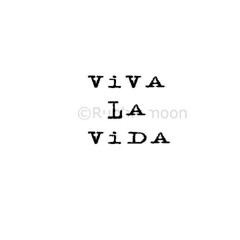 Kae Pea | KP5318B - Viva La Vida - Rubber Art Stamp