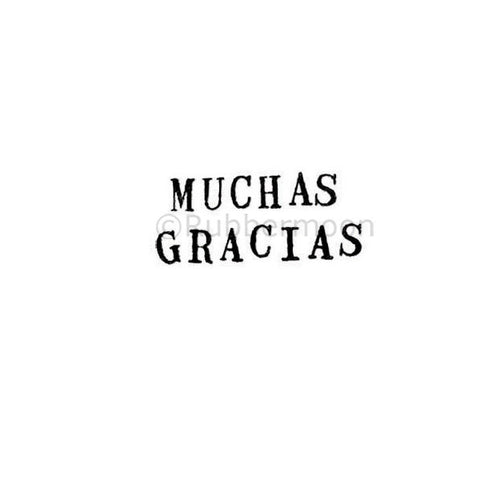 Kae Pea | KP5330C - "Muchas Gracias" - Rubber Art Stamp