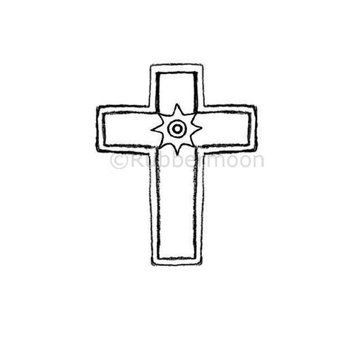 Kae Pea | KP5343D - Star Cross - Rubber Art Stamp