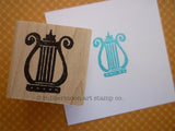 Kae Pea | KP5062D - Lyre - Rubber Art Stamp