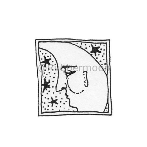 Marylinn Kelly | MK173C - Moon & Stars Postage - Rubber Art Stamp