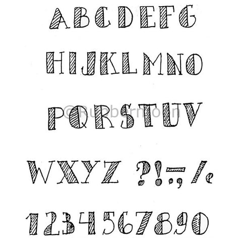 alphabet w/stripes