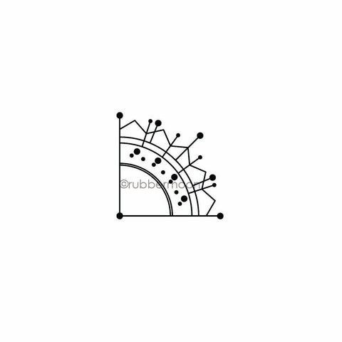 Nathalie Kalbach | NK7751E - Jugendstil Motif - Rubber Art Stamp