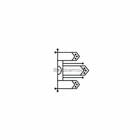 Nathalie Kalbach | NK7753E - Craftsman Motif - Rubber Art Stamp