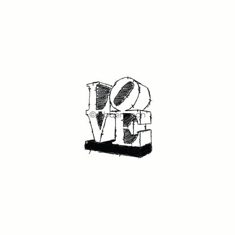 Nathalie Kalbach | NK7801F - LOVE - Rubber Art Stamp