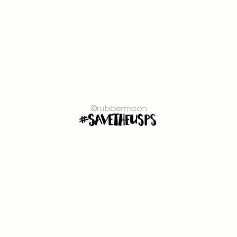 Nathalie Kalbach | NK7805C - #savetheusps - Rubber Art Stamp