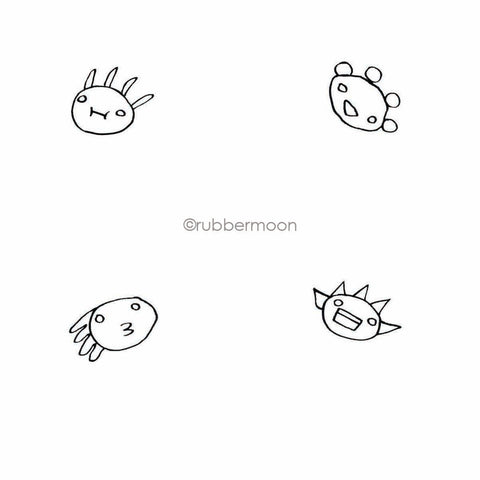 Sunny Carvalho | SC7781G - Game Pieces Cube - Rubber Art Stamp