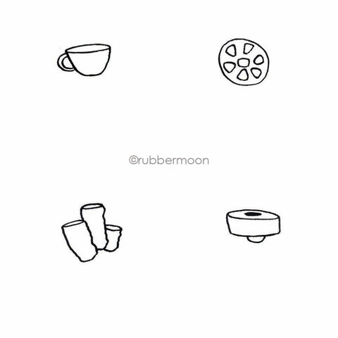 Sunny Carvalho | SC7782G - This and That Cube - Rubber Art Stamp