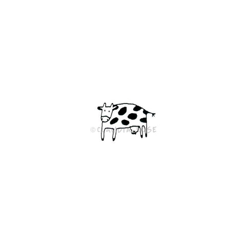 Claudia Rose | CR565B - Spotted Cow (small) - Rubber Art Stamp
