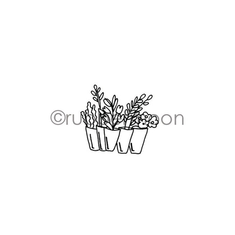 Barb Rogers | BR7357F - Bunch of Bouquets - Rubber Art Stamp