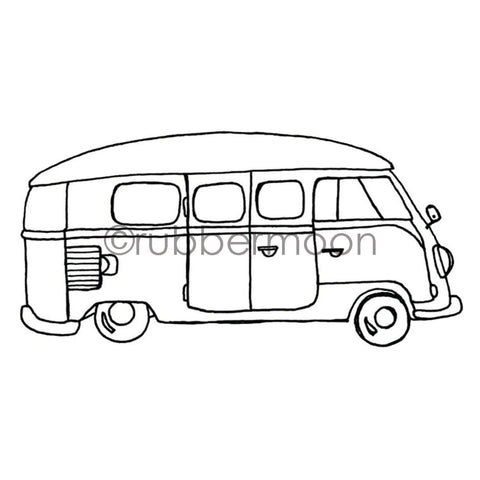 Barb Rogers | BR7365I - That 70s Bus - Rubber Art Stamp