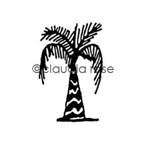 Claudia Rose | CR343D - Palm - Rubber Art Stamp