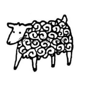 Claudia Rose | CR3517D - Lama the Lamb - Rubber Art Stamp