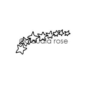 Claudia Rose | CR421C - Star Spray - Rubber Art Stamp