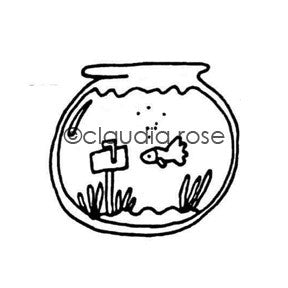 Claudia Rose | CR5120E - Fish Mail - Rubber Art Stamp