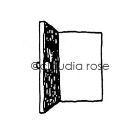 Claudia Rose | CR601E - Door (large) - Rubber Art Stamp