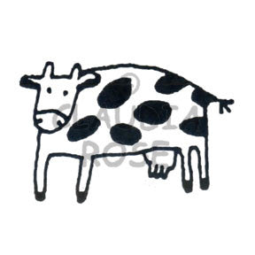 Lena the Cow Rubber Art Stamp