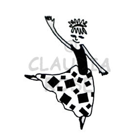 Claudia Rose | CR929F - Lady - Rubber Art Stamp