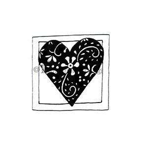 Effie Glitzfinger | EG120DG - Floral Heart - Digi Stamp