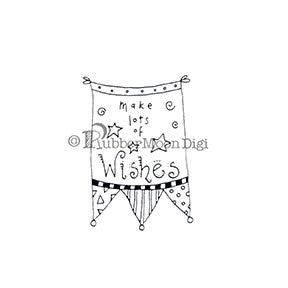 Effie Glitzfinger | EG153DG - Make Lots of Wishes - Digi Stamp