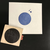 Kae Pea | KP5588G - Celestial Solid Sphere w/ End Mount - Rubber Art Stamp
