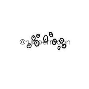 Kae Pea | KP5529B - Ten Spotted Dots - Rubber Art Stamp