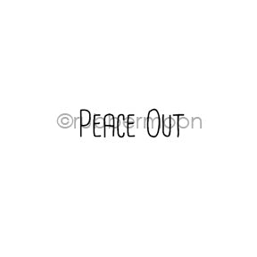 Kae Pea | KP7110C - "Peace Out" - Rubber Art Stamp