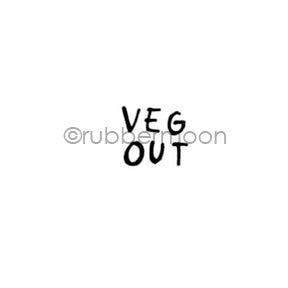 Kae Pea | KP7141A - "Veg Out" - Rubber Art Stamp